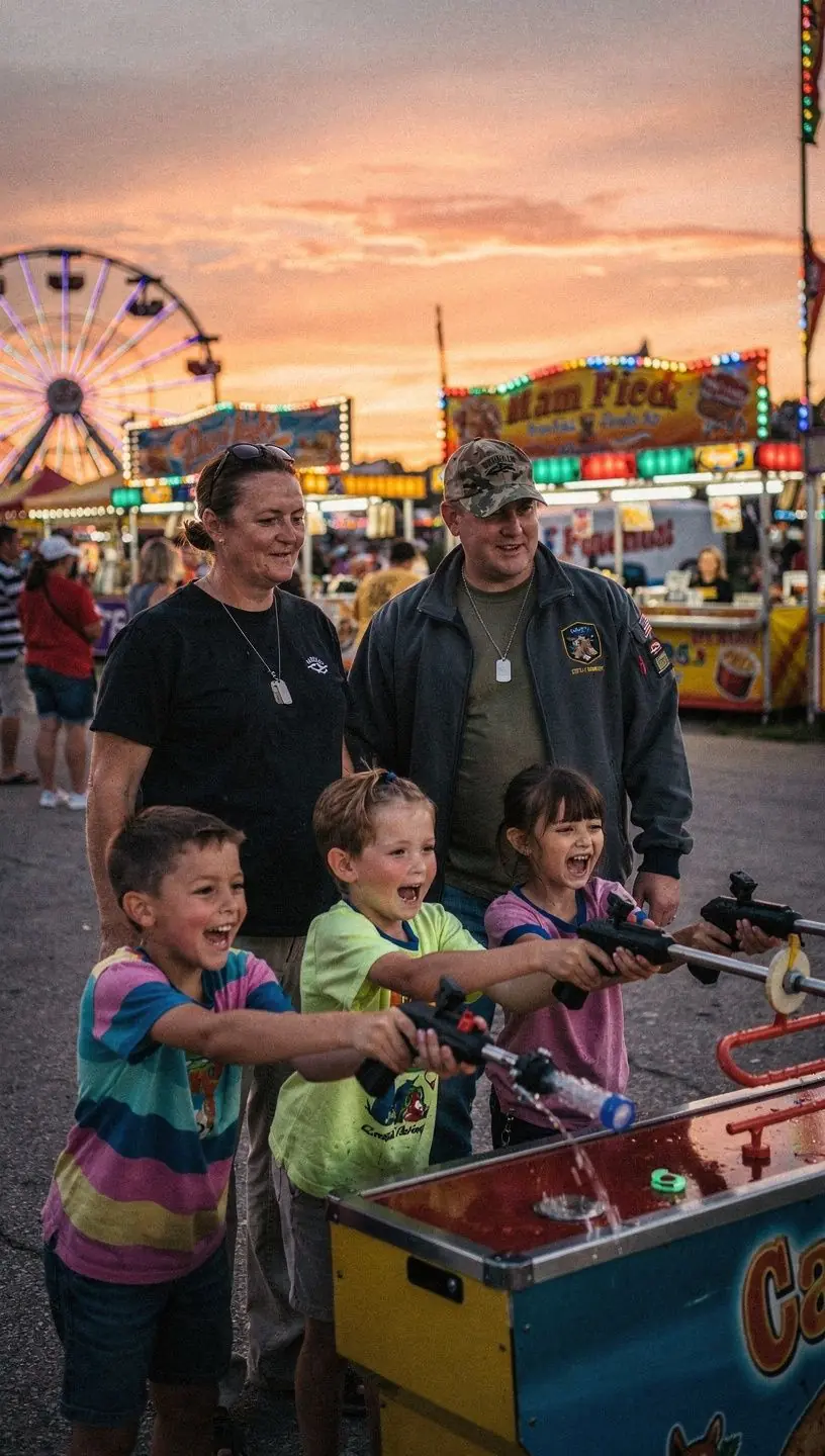 Wojskowy pojazd na tle naturalnych widoków