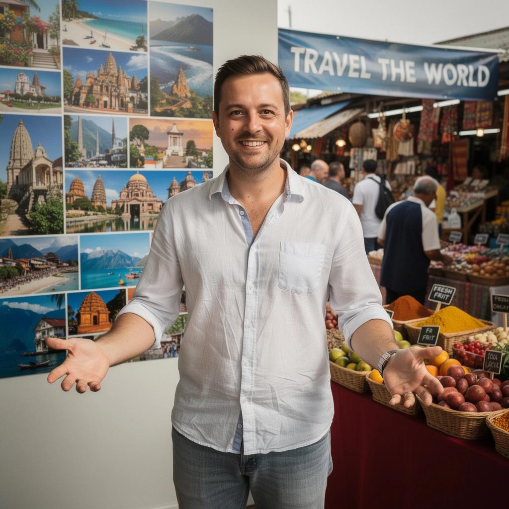 Konsultacje dotyczące planowania wycieczek w biurze podróży.